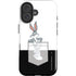 Looney Tunes Bugs Bunny Black White iPhone 16 Plus Impact Case